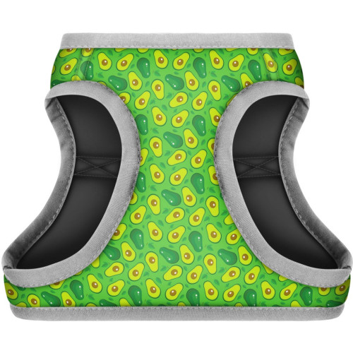 Шлея для собак WAUDOG Clothes з QR паспортом "Авокадо" S1 (2961) – WAUDOG (вид 1)