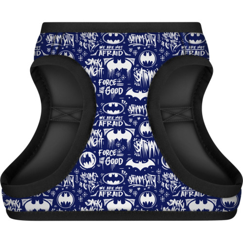 Шлея для собак WAUDOG Clothes з QR паспортом "Бетмен біло-блакитний" S2 (1012-4001) – WAUDOG (вид 1)