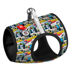 Шлея для собак WAUDOG Clothes з QR паспортом "Бетмен комікс" XS4 (1004-4005)