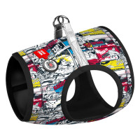 Шлея для собак WAUDOG Clothes з QR паспортом "Супермен комікс" S2 (1012-4006)