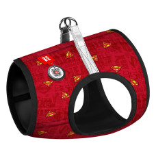 Шлея для собак WAUDOG Clothes з QR паспортом "Супермен червоний" XS1 (1001-4007)