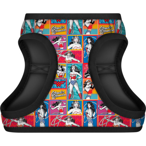 Шлей для собак WAUDOG Clothes с QR паспортом "Чудо-женщина комикс" S2 (1012-4009) – WAUDOG (вид 1)