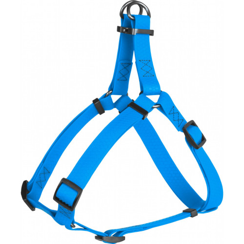 Шлея для собак WAUDOG Waterproof з QR-паспортом S Ш 15 мм Д 40-55 см блакитна (27642) – WAUDOG
