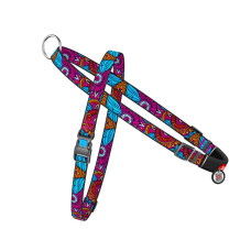 Шлей для собак WAUDOG Nylon с QR-паспортом "Лето" L (5438)