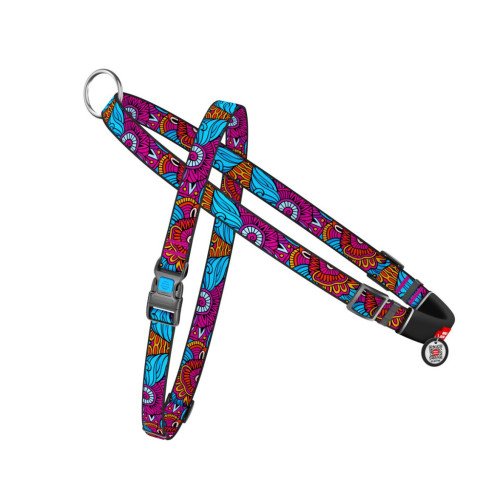 Шлей для собак WAUDOG Nylon с QR-паспортом "Лето" L (5438) – WAUDOG