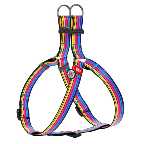 Шлея для собак WAUDOG Nylon з QR паспортом анатомічна "Лінія 1" L (5056) – WAUDOG