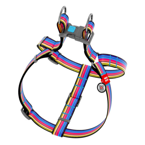 Шлея для собак WAUDOG Nylon з QR паспортом анатомічна "Лінія 1" L (5056) – WAUDOG (вид 1)