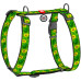 Шлея для собак WAUDOG Nylon з QR паспортом анатомічна H-подібна "Авокадо" M (5550) – WAUDOG