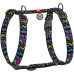 Шлей для собак WAUDOG Nylon анатомическая H-образная "Инди" М (5502) – WAUDOG