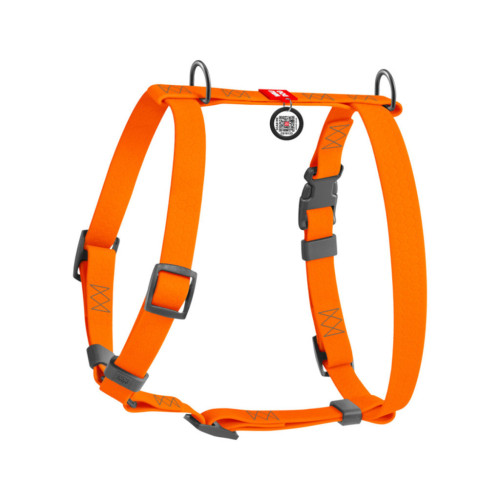 Шлея для собак WAUDOG Waterproof анатомічна Н-подібна S помаранчева (32944) – WAUDOG