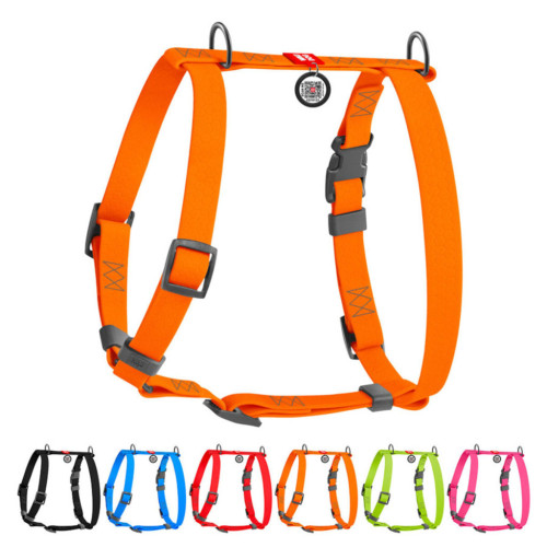 Шлея для собак WAUDOG Waterproof анатомічна Н-подібна S помаранчева (32944) – WAUDOG (вид 1)