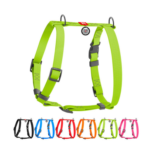 Шлея для собак WAUDOG Waterproof Н-подібна анатомічна L салатова (32635) – WAUDOG