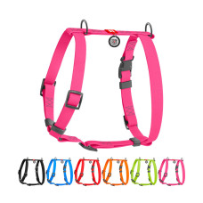 Шлей для собак WAUDOG Waterproof Н-образная анатомическая М розовая (32817)