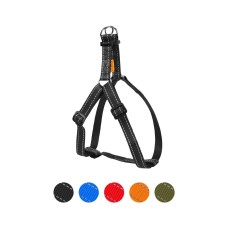 Шлей для собак Dog Extreme из нейлона регулируемая Ш 20 мм В:50-80 см черная (06671)