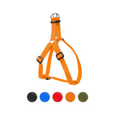 Шлей для собак Dog Extreme из нейлона регулируемая Ш 25 мм В:60-90 см оранжевая (06684)