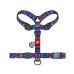 Шлей для собак WAUDOG Nylon анатомическая H-образная с QR-паспортом "Инди" пластиковый фастекс XL (323-0016) – WAUDOG (вид 1)