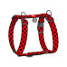 Шлея для собак WAUDOG Nylon анатомічна H-подібна з QR-паспортом "Шотландка червона" пластиковий фастекс XL (323-0100) – WAUDOG