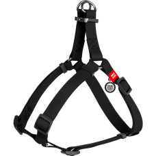 Шлея для собак WAUDOG Waterproof з QR-паспортом XS Ш 15 мм Д 30-39 см чорна (27631)