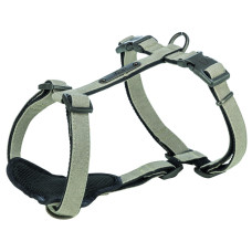 Шлея для собак Trixie CityStyle H-harness Бавовна L–XL 75–120 см 25 мм Світло-сіра (4053032682689)
