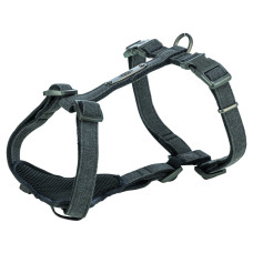 Шлея для собак Trixie CityStyle H-harness Бавовна XS–S 30–44 см 10 мм Чорна (4053032682580)