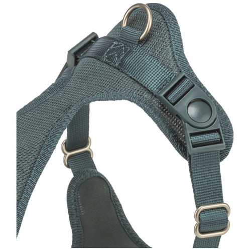 Шлей для собак Trixie Comfort Мягкая S-M 35-60 см 20 мм Сине-зеленая (4053032679177) – Trixie (вид 1)