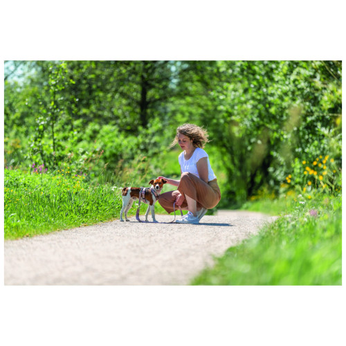 Шлея для собак Trixie Premium Трекінгова M-L 62-74 см 25 мм Рожево-сіра (4053032678927) – Trixie (вид 2)