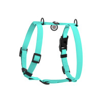 Шлей для собак WAUDOG Magnet анатомическая Н-образная с QR-паспортом, магнитная пряжка-фастекс S тиффани (262227)