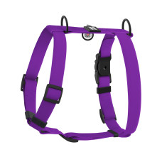 Шлей для собак WAUDOG Magnet анатомическая Н-образная с QR-паспортом, магнитная пряжка-фастекс М фиолетовая (26239)