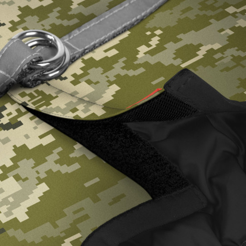 Шлея для собак WAUDOG Clothes з QR паспортом "Мілітарі" S2 (228-4026) – WAUDOG (вид 2)