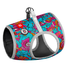 Шлей для собак WAUDOG Clothes с QR паспортом "Лето" XS4 (2977)