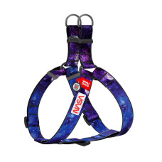 Шлей для собак WAUDOG Nylon с QR паспортом "NASA21" пластиковый фастекс XL (324-0148)