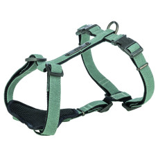 Шлея для собак Trixie CityStyle H-harness Бавовна S–M 42–60 см 15 мм Світло-зелена (4053032682610)