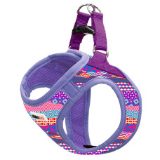 Шлей для собак MISOKO&CO фиолетовая с узором L (DCAMIS307V-L)