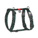 Шлей для собак WAUDOG H-образная анатомическая Nylon с QR адресником "Луска" пластиковый фастекс L (345-0179)