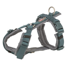 Шлей для собак Trixie Premium трекинговая S 36–44 см 15 мм сине-серая (4053032679016)