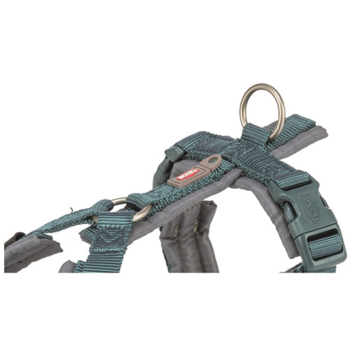 Шлея для собак Trixie Premium трекінгова S 36–44 см 15 мм синьо-сіра (4053032679016) – Trixie (вид 1)