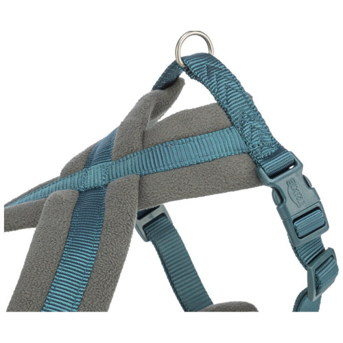 Шлея для собак Trixie Premium туристична L 60–100 см 25 мм синьо-зелена (4053032677135) – Trixie (вид 1)