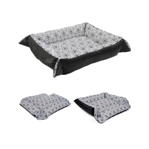 Лежак для тварин Природа "TRANSFORMER" №1 (42х52х18 см) Сіро-чорний (4823082419838) – Природа (вид 1)