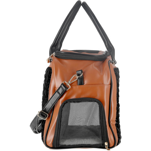 Переноска для животных MISOKO&CO 45x20x30 см черно-коричневая (YIWUMSK70152) – MISOKO&CO (вид 2)