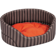 Лежак для животных Природа "Coral 3" 66х57х29 см Коричневый/полоска (4823082429202)