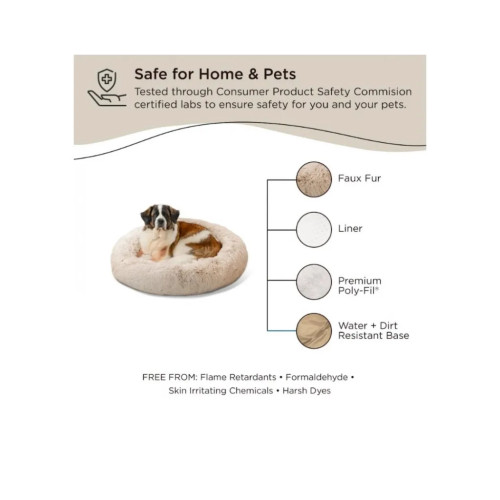 Лежак для тварин Best Friends бежева елегантність 91х91 см (0819115013177) – Best Friends (вид 2)