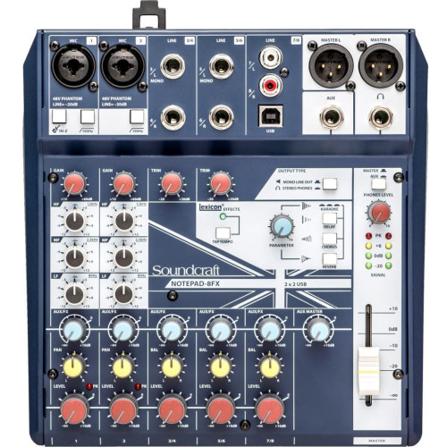 Мікшерний пульт Soundcraft Notepad-8FX – Soundcraft