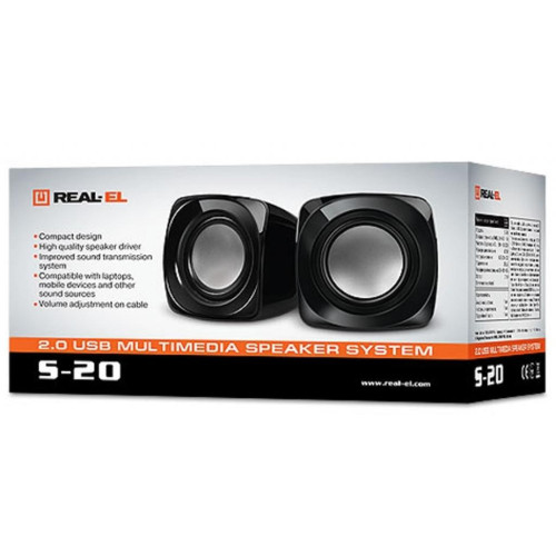 Акустична система REAL-EL S-20 black – REAL-EL (вид 1)