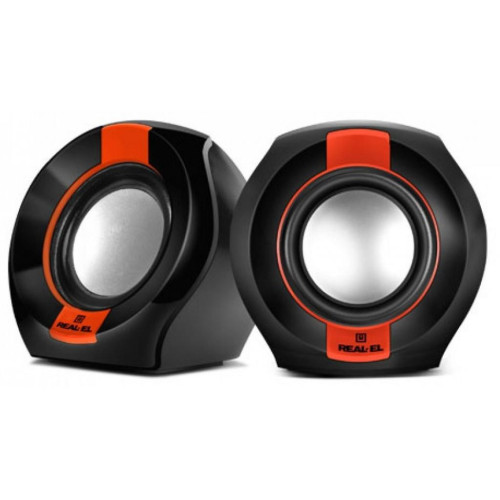 Акустична система REAL-EL S-50 black-red – REAL-EL
