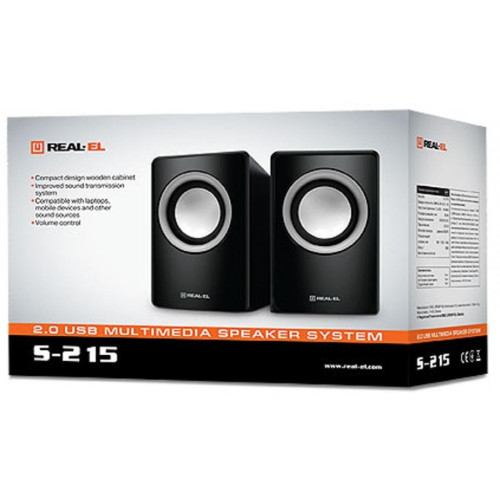 Акустична система REAL-EL S-215 black – REAL-EL (вид 1)