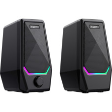 Акустическая система Havit SK768 USB RGB Black (6939119042585)