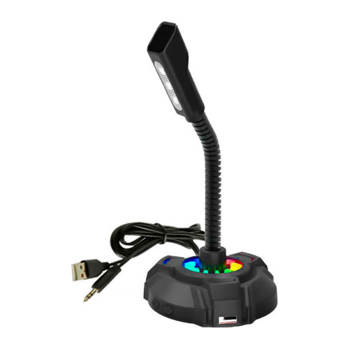 Микрофон HP DHP-1100C RGB backlit 3.5мм+USB Black (DHP-1100C) – HP (вид 2)