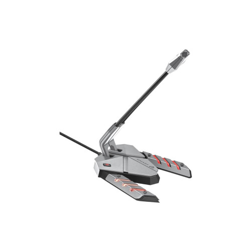 Мікрофон Vertux Streamer-3 LED USB Grey (streamer-3.grey) – Vertux