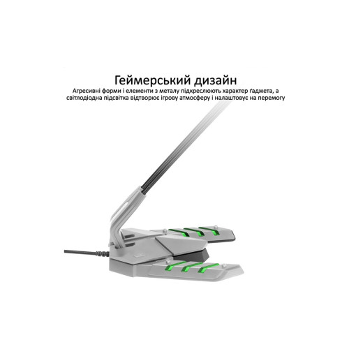 Мікрофон Vertux Streamer-3 LED USB Grey (streamer-3.grey) – Vertux (вид 2)