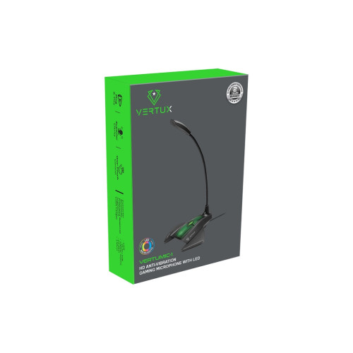 Мікрофон Vertux VertuMic-1 LED USB Black (vertumic-1.black) – Vertux (вид 1)